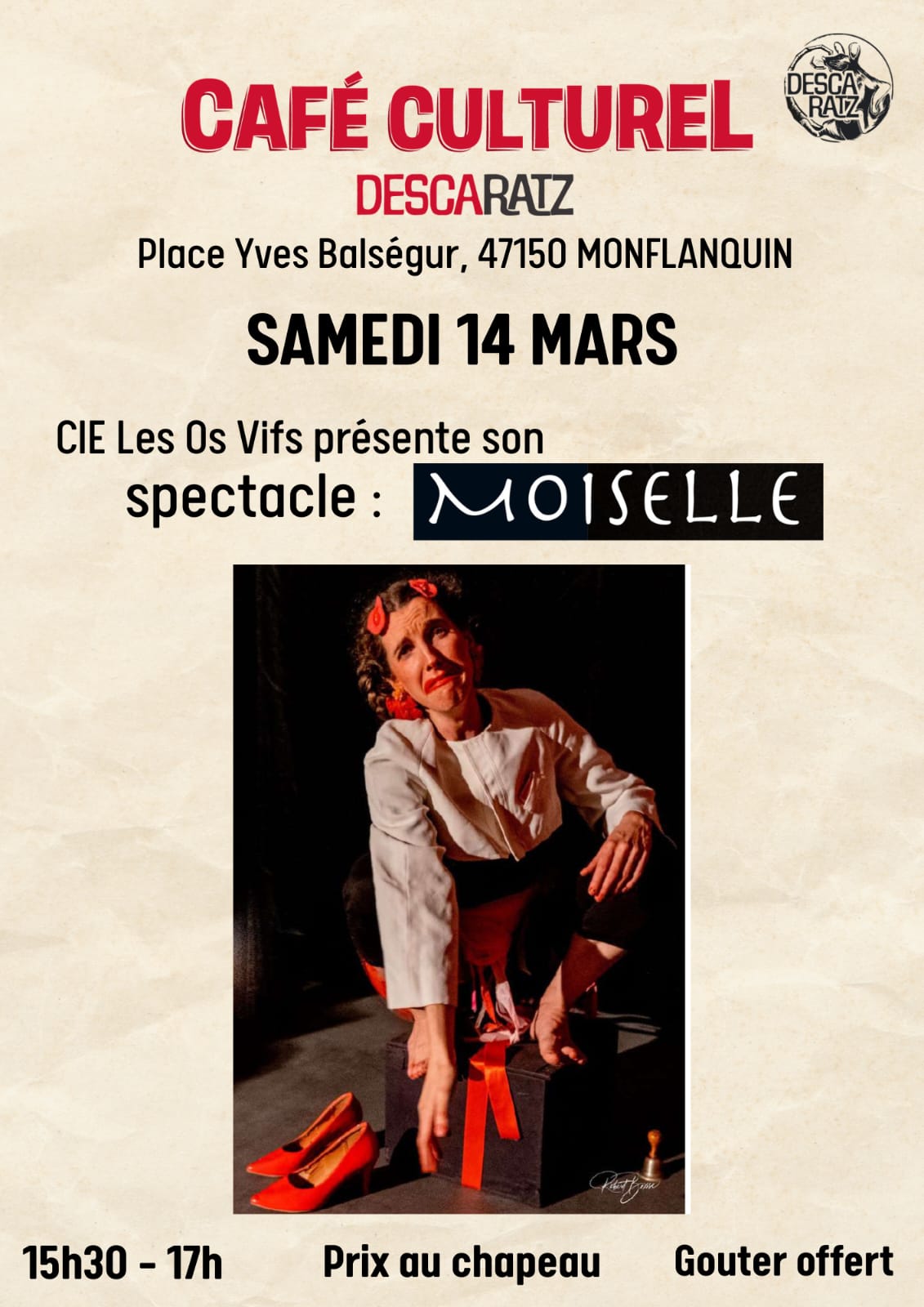 🎭 Spectacle au Café Culturel Descaratz