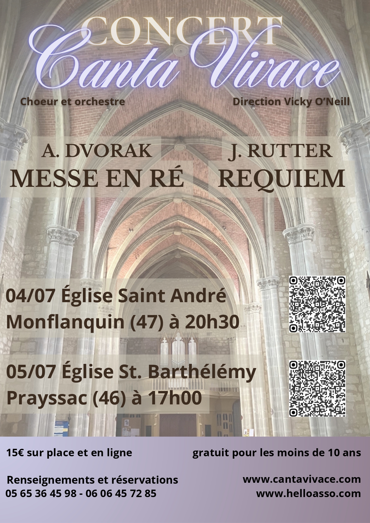 🎶 Concert du chœur Canta Vivace à Monflanquin 🎶