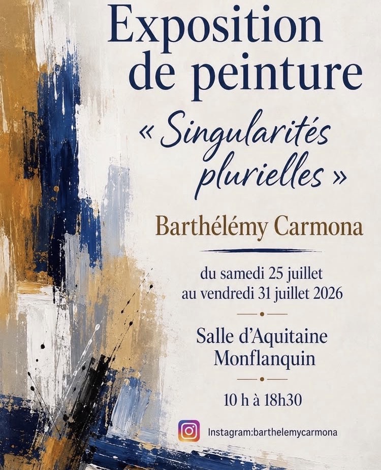 Exposition Singularités plurielles de Barthélémy Carmona