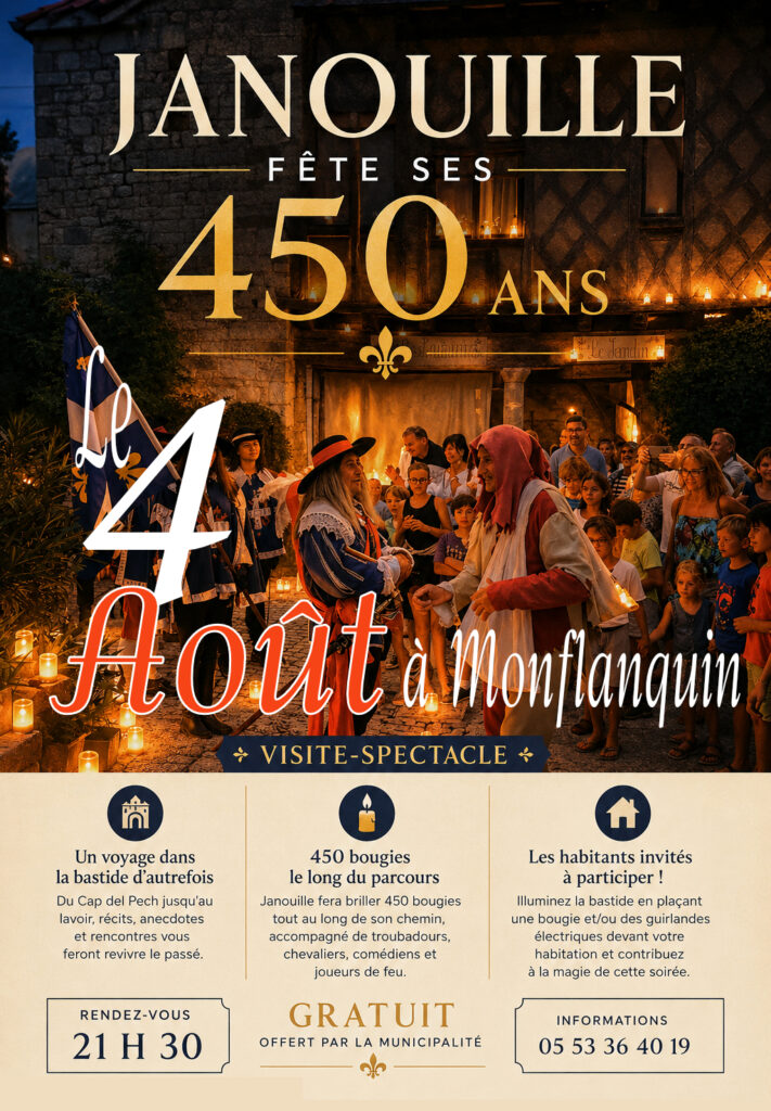 VISITE-SPECTACLE DE JANOUILLE Janouille fête ses 450 ans !