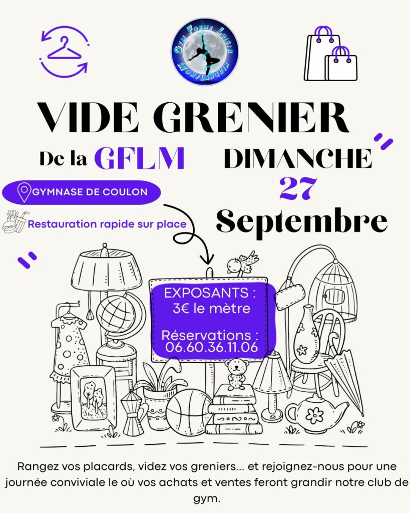 🧺 VIDE-GRENIER DE LA GFLM !