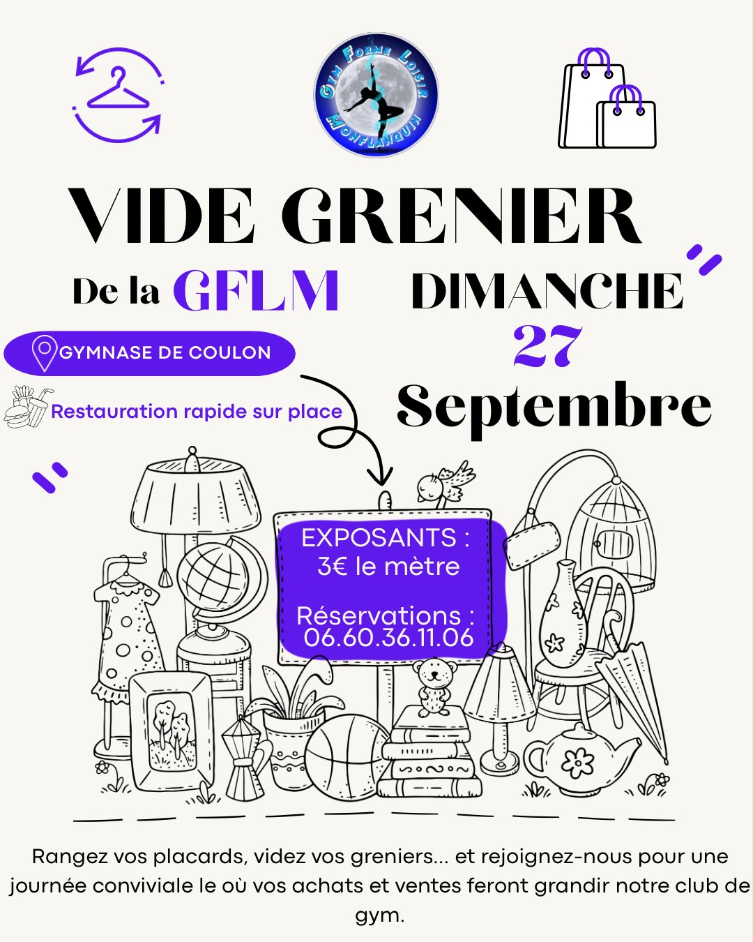 🧺 VIDE-GRENIER DE LA GFLM !