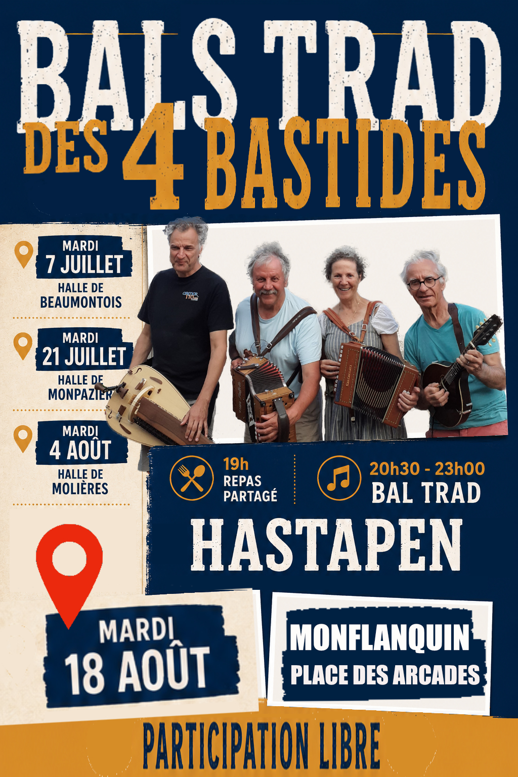 BAL TRAD DES 4 BASTIDES À MONFLANQUIN
