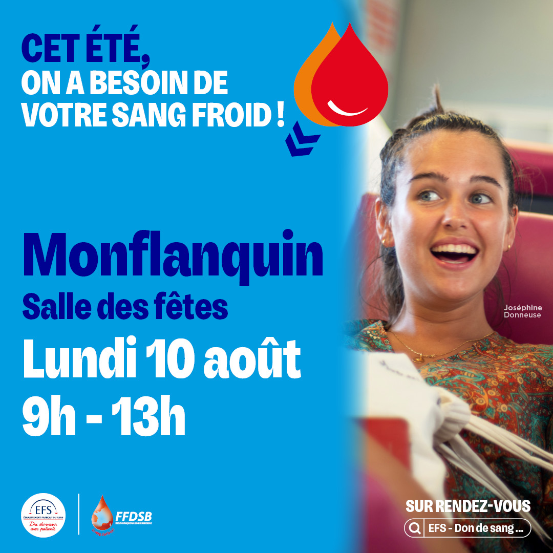 🩸 DON DE SANG À MONFLANQUIN