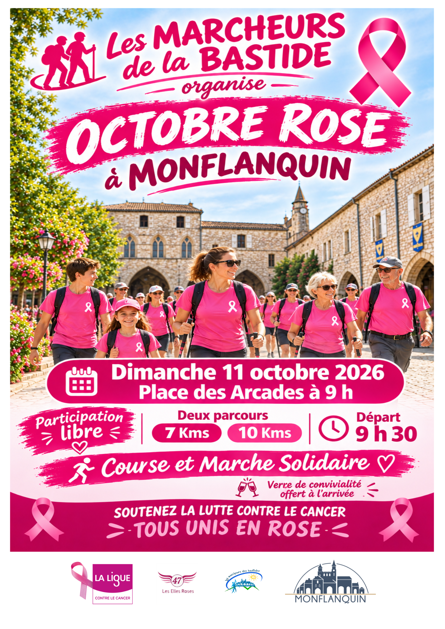 **OCTOBRE ROSE À MONFLANQUIN**